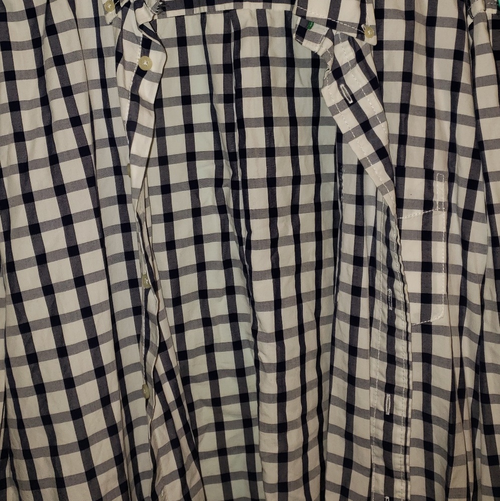 Tommy Hilfiger button up plaid blue and grey XL - Picture 7 of 7